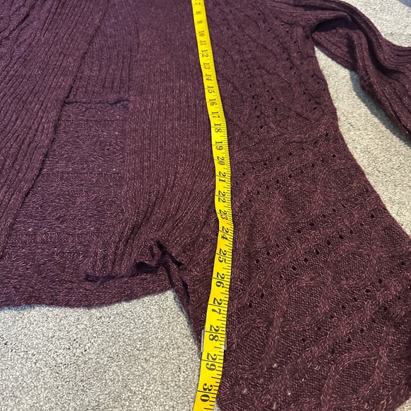Women's Purple Cardigan Sweater size Large - Picture 3 of 7